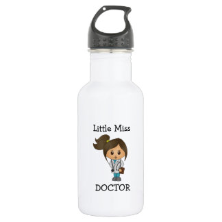 Little Miss Doctor - Cute Brunette 532 Ml Water Bottle