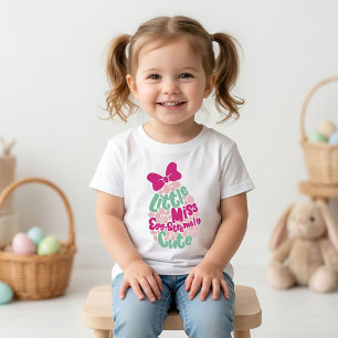 Little Miss Egg-stremely Cute Easter For Kids T-Shirt