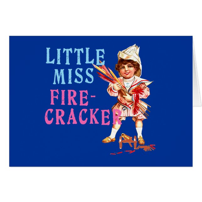 Little Miss Firecracker Vintage Americana (Front Horizontal)
