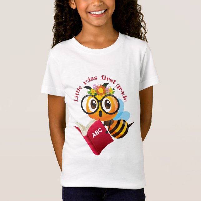 Little miss first grade T-Shirt (Front)