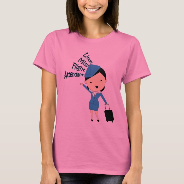 Little Miss Flight Attendant T-Shirt (Front)