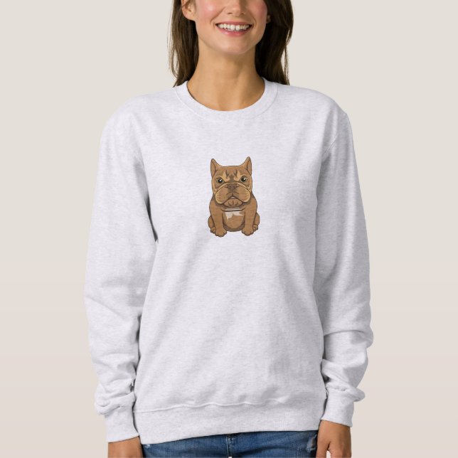 "Little Miss Furious" Angry Dog Sweatshirt (Front)