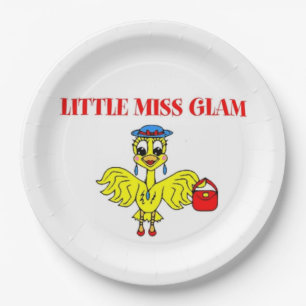 LITTLE MISS GLAM PAPER PLATE