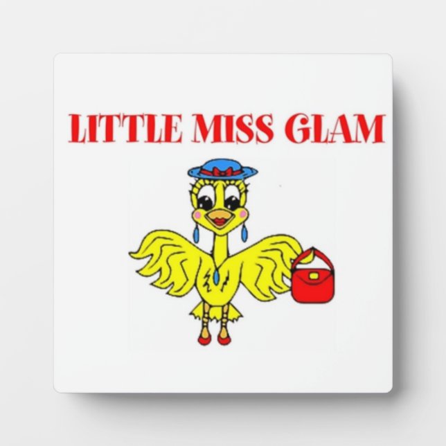 LITTLE MISS GLAM PLAQUE (Front)