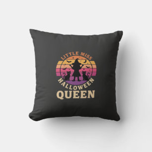 Little Miss Halloween Queen Witch Cat Design_1 Cushion