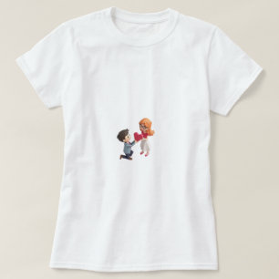 Little Miss happy valentine's day gift T-Shirt