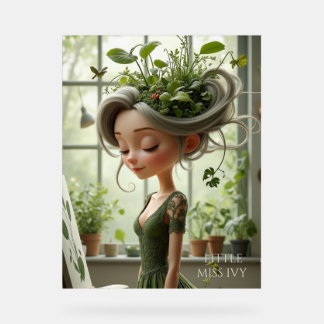 Little Miss Ivy: Nature's Whisper Acrylic Sign