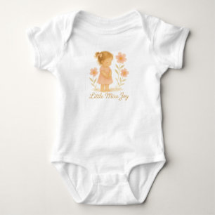 Little Miss Joy  Baby Bodysuit