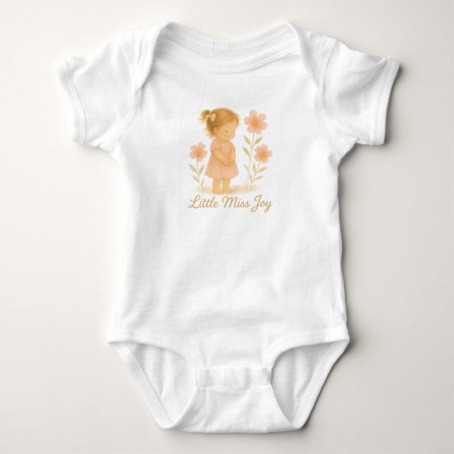 Little Miss Joy  Baby Bodysuit (Front)