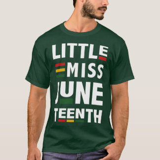 Little miss juneteenth celebrating american africa T-Shirt
