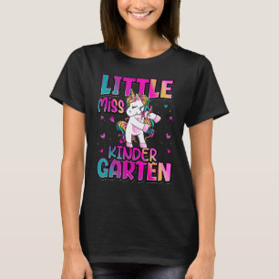 Little Miss Kindergarten Back To School Girls Kind T-Shirt