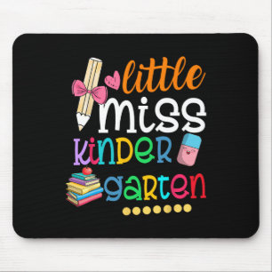 Little Miss Kindergarten  For Kids Girls Back To S Mouse Mat