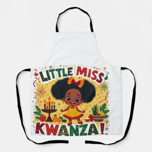 Little Miss Kwanza Afro American Kwanaz heritage Apron