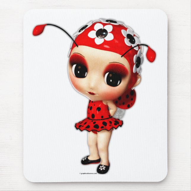 Little Miss Ladybug Mousepad (Front)