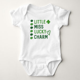 Little Miss Lucky Charm // Cute St Patrick's Day Baby Bodysuit