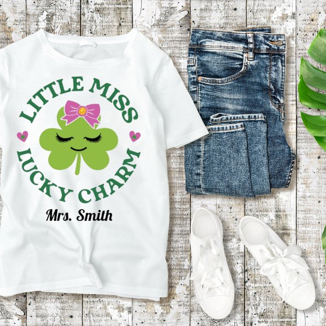 "Little Miss Lucky Charm"  St. Patrick's Day Tee (Creator Uploaded)