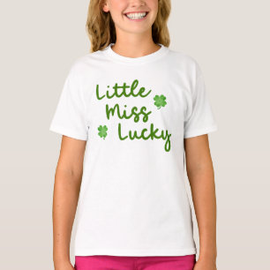 Little Miss Lucky St Patrick's Day Green Kid's T-Shirt