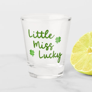 Little Miss Lucky St Patrick's Day Green Shot Glass