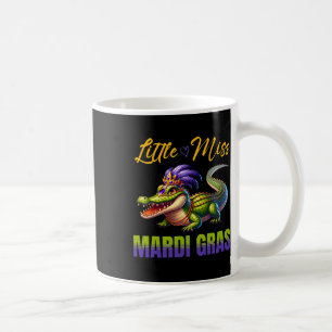 Little Miss Mardi Gras Alligator Mardigator Cute K Coffee Mug