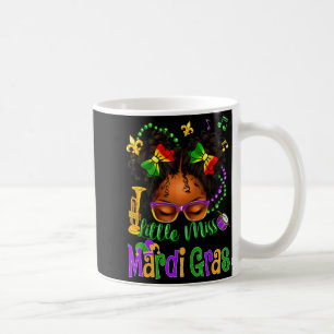 Little Miss Mardi Gras Bow Girls Kids New Orleans  Coffee Mug
