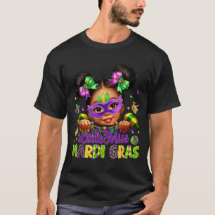 Little Miss Mardi Gras Carnival New Orleans Fleur  T-Shirt