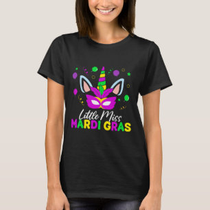Little Miss Mardi Gras Cute Mardi Gras Kids Toddle T-Shirt