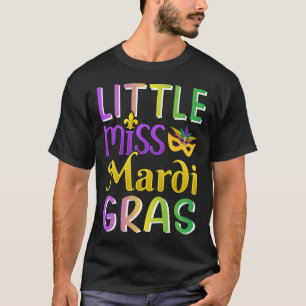 Little Miss Mardi Gras For New Orleans Costume Gir T-Shirt