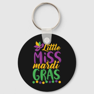 Little Miss Mardi Gras Funny Mardi Gras 2020  Key Ring