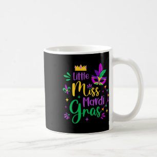 Little Miss Mardi Gras Kids Carnival Apparel Girls Coffee Mug