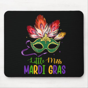 Little Miss Mardi Gras Mardi Gras Mask Kids Toddle Mouse Mat