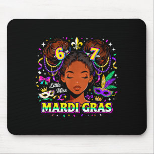 Little Miss Mardi Gras Six Seven 67 Meme _3 Mouse Mat