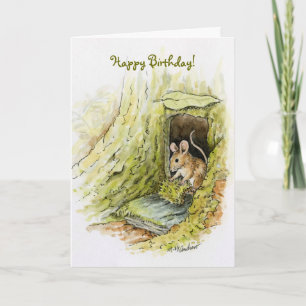 Little Miss Mouse - Happy Birthday Card