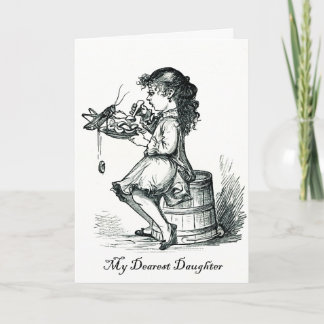 Little Miss Muffet Dearest Daughter Birthday Card