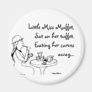 Little Miss Muffet Magnet