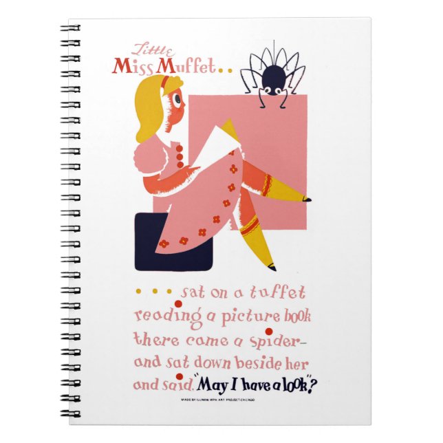 Little Miss Muffet Notebook (Front)