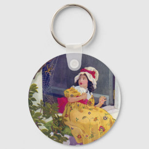 Little Miss Muffet Nursery Rhyme Key Ring
