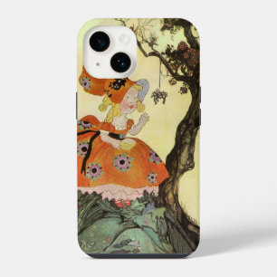 Little Miss Muffet & Spider, Vintage Mother Goose iPhone 14 Case
