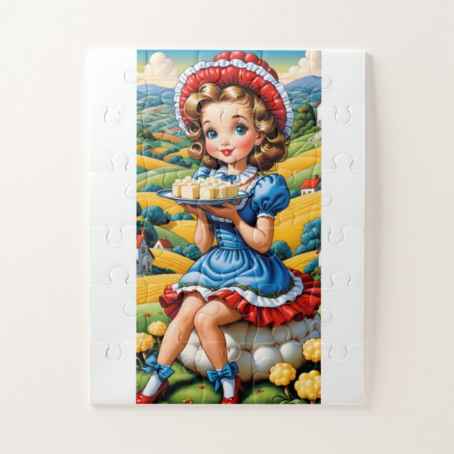 Little Miss Muffett Jigsaw Puzzle (Vertical)