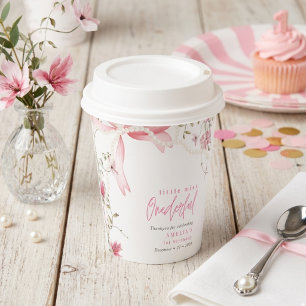Little Miss Onederful 1st Birthday Coquette Bow Paper Cups
