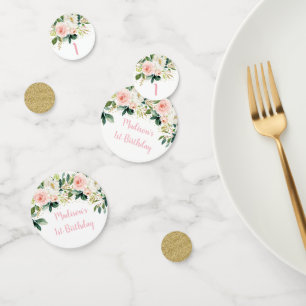 Little Miss Onederful Boho Floral Birthday Confetti