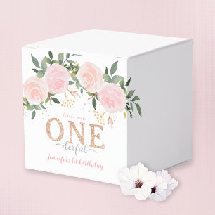 Little Miss Onederful First Birthday Favour Box