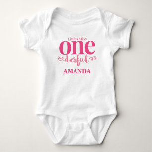 Little Miss Onederful First Birthday Shirt