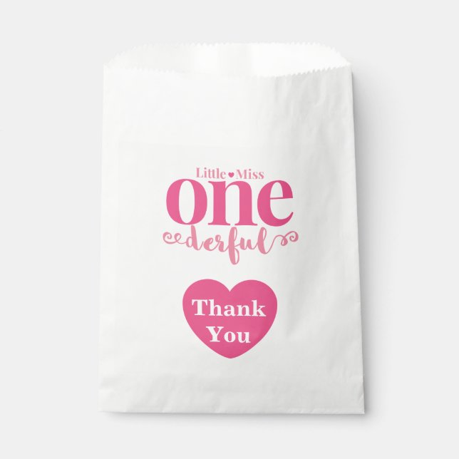 Little Miss Onederful Goodie Bags (Front)