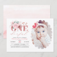 Little Miss ONEderful Rose Gold 1st Birthday Photo