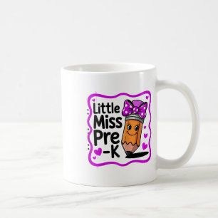 Little Miss Pre-k Cute Ck To School Pre Kindergart Coffee Mug