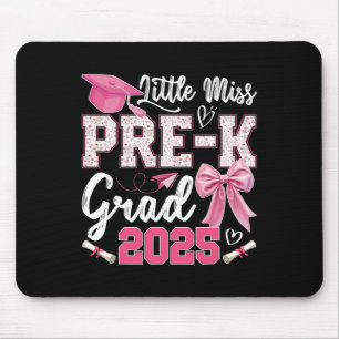 Little Miss Pre-k Grad 2025 Coquette Preschool Gra Mouse Mat