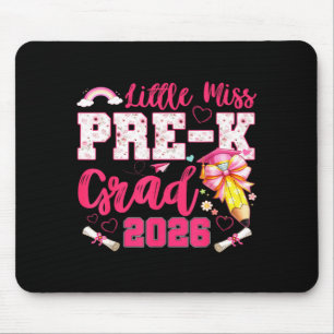 Little miss pre-k grad 2026 coquette preschool mouse mat