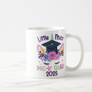 Little Miss Pre-k Grad Preschool Prek Graduation 2 Coffee Mug