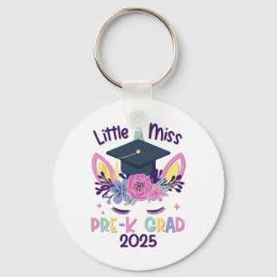 Little Miss Pre-k Grad Preschool Prek Graduation 2 Key Ring