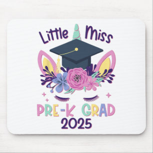 Little Miss Pre-k Grad Preschool Prek Graduation 2 Mouse Mat